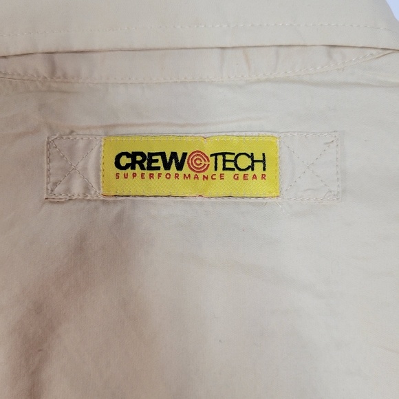 Mens Crewtech Fishing Hiking Vented Long Sleeve button front SPF 40 Size Med - Picture 9 of 15